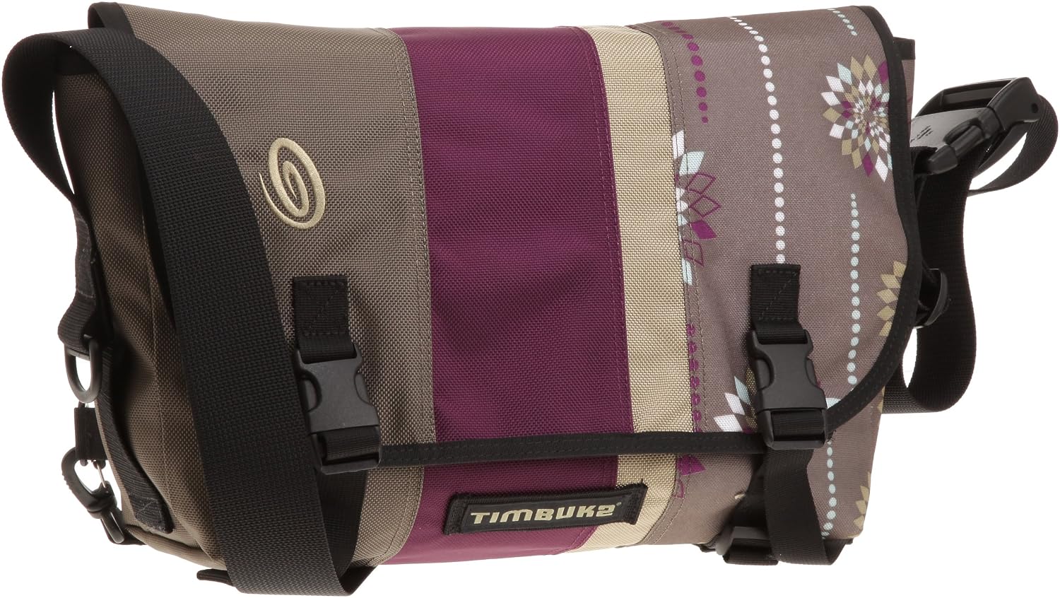 Timbuk2 D-Lux Messenger Race Stripe Bag, Potrero Village Violet Barley Timbuk2 D-Lux Messenger Race Stripe Bag, Potrero Village Violet Barley