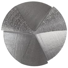 Alvord Polk 179-0 High-Speed Steel Center Reamer, 60 Degree Angle, 3-Flute, Uncoated (Bright)