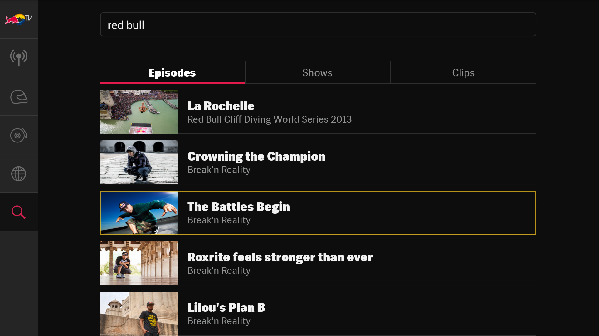 Red Bull TV Appstore for Android