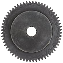 SmallParts Spur Gear, 20 Degree Pressure Angle, Carbon Steel, Inch