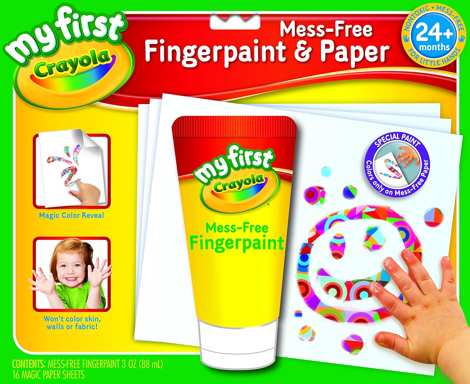 Crayola My First Crayola No Mess FingerPainting Set , New, Free