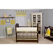 Pam Grace Creations Argyle Yellow 10 Piece Crib Bedding Set
