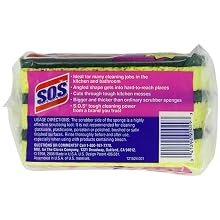 Clorox 91029 S.O.S Heavy-Duty Scrubber Sponge 3-Pack (Case of 8)