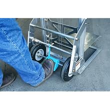 Genie Load Lifter, LL, Portable, Aluminum Manual Lift, 200lbs Load Capacity,  Lift Height 5' 7"