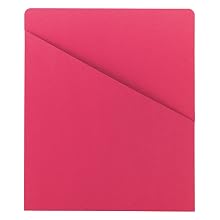 Smead Slash/Jacket, Letter, 11 Point, Red, 25 per Pack (75433)