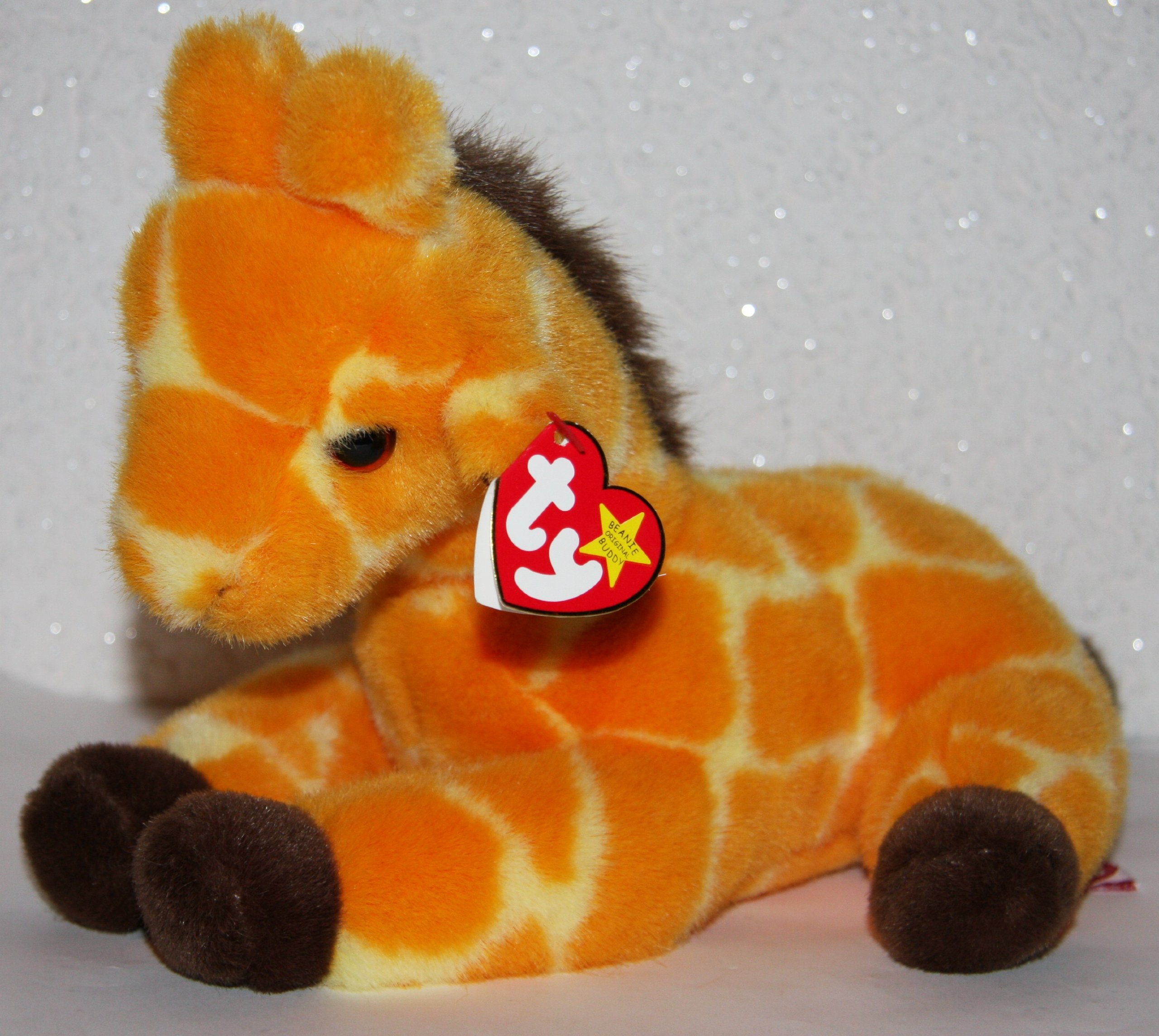 TY Beanie Buddy TWIGS the Giraffe ( Rare! 1st Buddy to Retire
