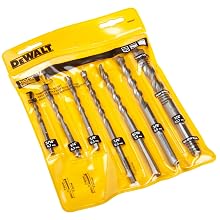 DEWALT DW5207 7-Piece Premium Percussion Masonry Drill Bit Set