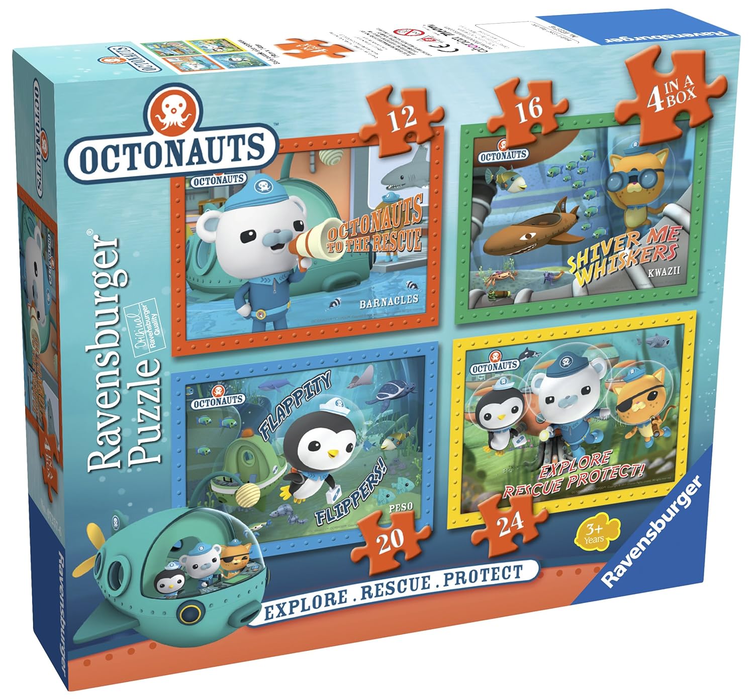 Octonauts Octopod Playset + Octonauts Kwazii's Shipwreck + 4 in a Box