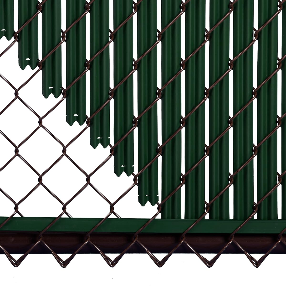 4ft Green Ridged Slats for Chain Link Fence