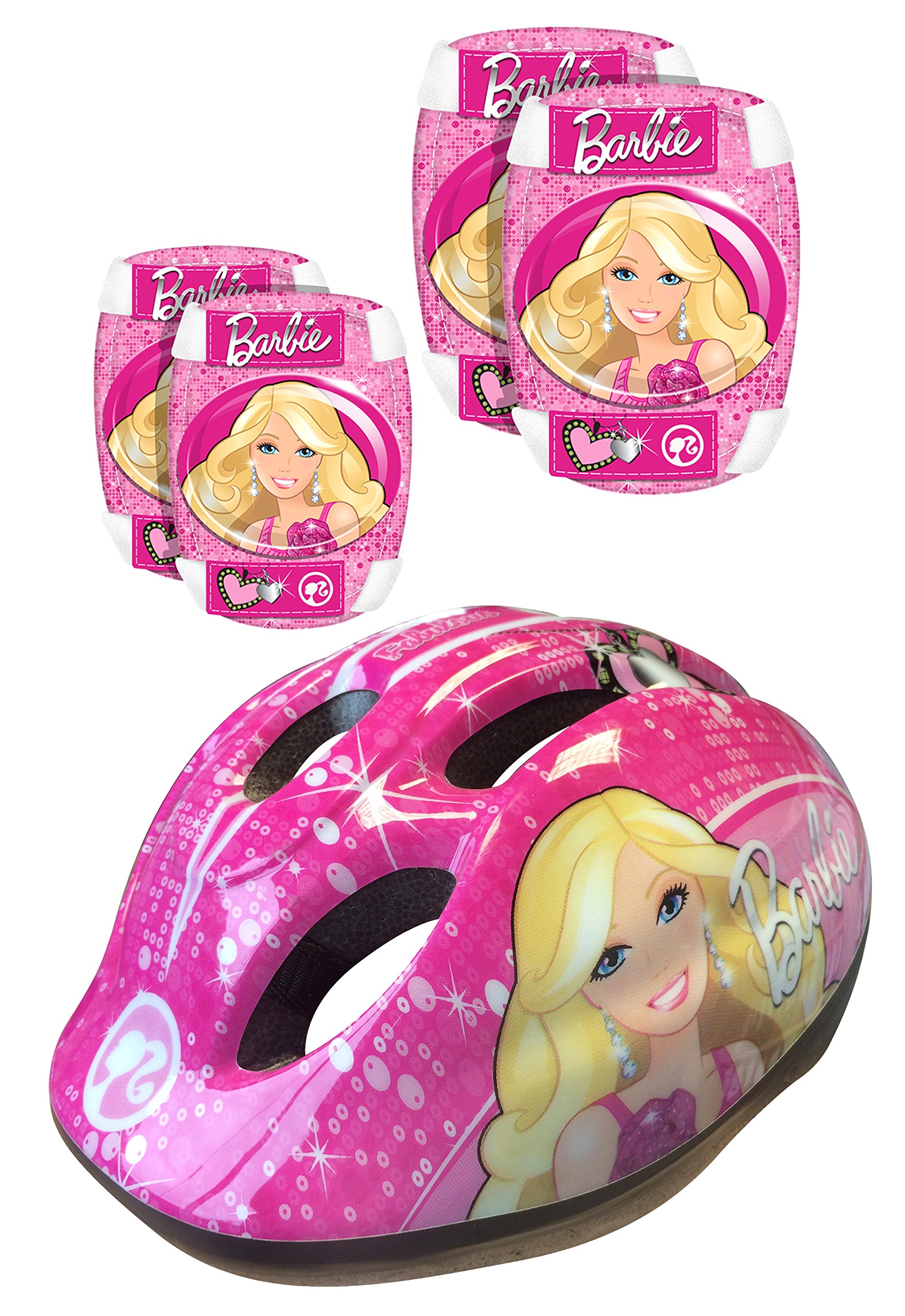 Stamp Barbie Helmet Elbow & Knee Pads
