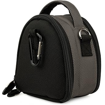 SumacLife Mini Laurel Compact Edition Nylon Camera Bag with Top Carrying Handle and Removable Shoulder Strap for Nikon Coolpix S100 / S8200 / S6200 / P300 / S6100 / S4100 / S3100 / L24 / S80 / S1100pj / S5100 / S8000 / S3000 / S4000 / L21 / L22 / S6000 / S1000pj / S70 / S640 / S630 / S620 / S230 / S
