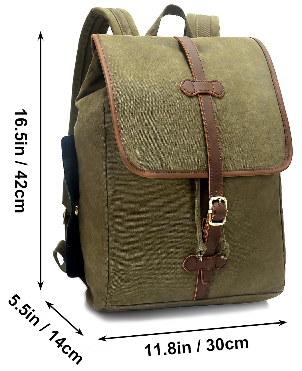 EverVanz Vintage Canvas School Hiking Casual Backpack Outdoor Backpack