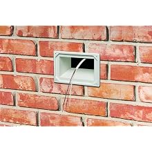 Arlington DHB1BRC-1 Outdoor Electrical Box for New Brick Construction, Brown Box/Clear Cover, Horizontal/1-Gang