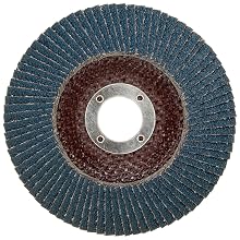 Merit Powerflex Contoured Abrasive Flap Disc, Type 29, Round Hole, Fiberglass Backing, Zirconia Alumina