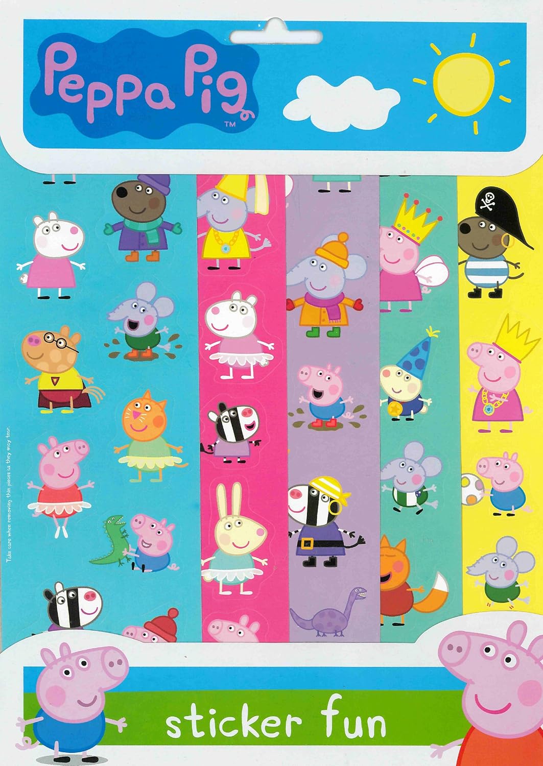 Peppa Pig Sticker Fun kids Arts and Crafts Colouring book stickers