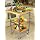 Oasis Concepts Stainless Steel/Wood Folding Kitchen Island, Natural