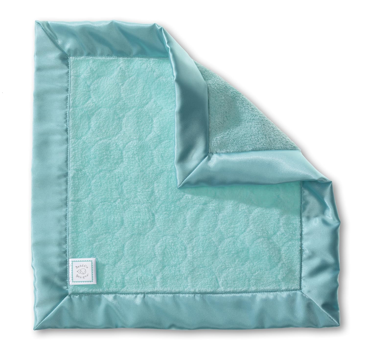 SwaddleDesigns Baby Lovie, Security Blanket with Jewel Tone Puff