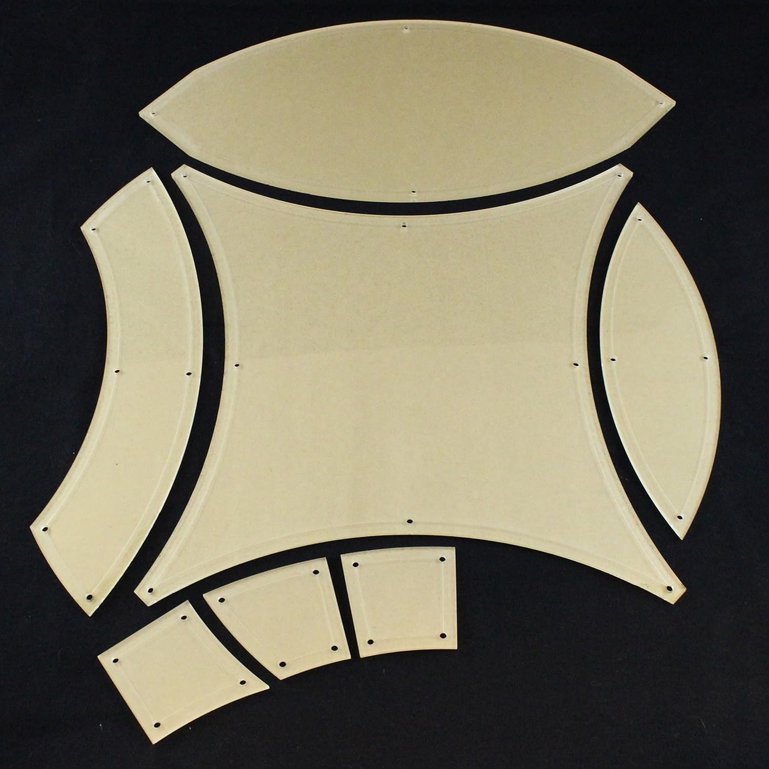 Plastic templates double wedding ring