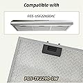 FIREGAS Range Hood Filter Replacement FGS-TF2290-LW, 3-Layer Aluminum Mesh, 10.5x12 Inch, Fits FGS-USF22A90AC Kitchen Hood