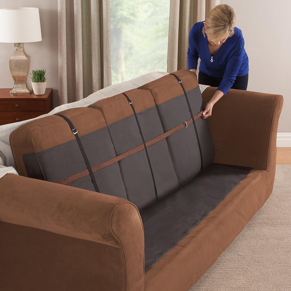 Furniture Fresh HeavyWeight Luxury Textured Microsuede Pebbles
