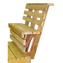 2x4basics 90176 Dekmate Bench Bracket, Redwood - 2 Pack