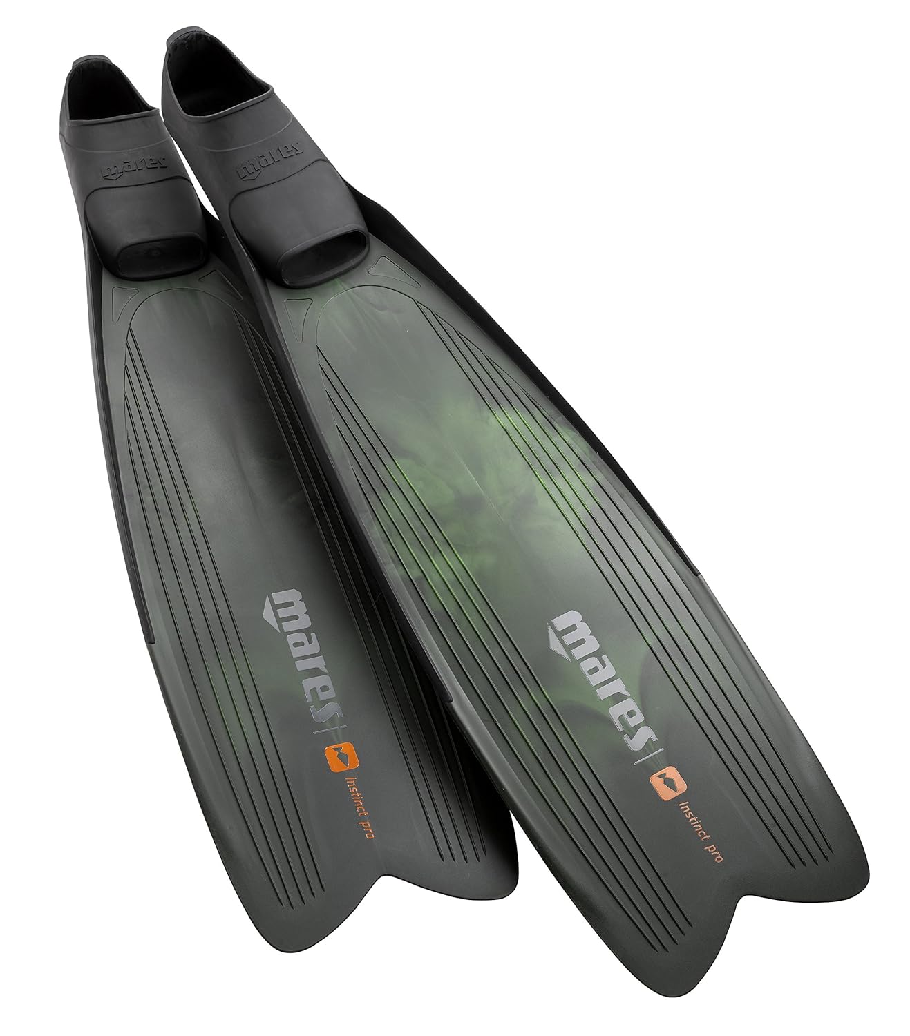 Mares Instinct Pro Polytec Spearfishing Freediving Fins, Long Blade Fin