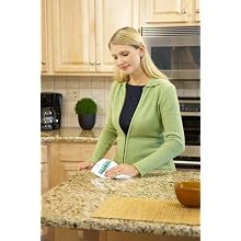 Gleen 3817 Green Cleaning Cloth 16-inch by 16-inch, 5 Pack