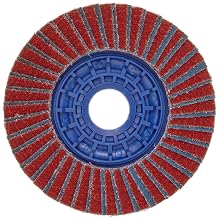 Norton Twinstar Abrasive Flap Disc, Type 27, Round Hole, Plastic Backing, Ceramic/Zirconia Alumina