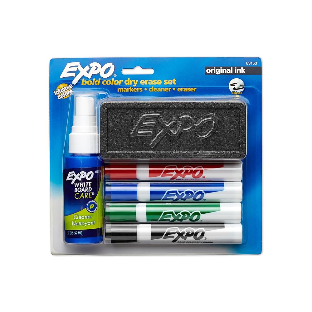 Expo 6 Piece Original Dry Erase Marker Starter Kit, Free Shipping, New