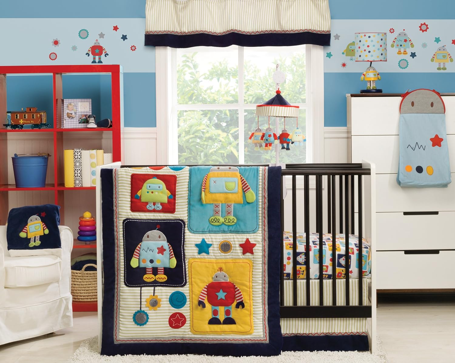 robot crib sheets