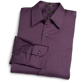 Arrow Men's Wrinkle Free Satin Twill Long Sleeve Shirt