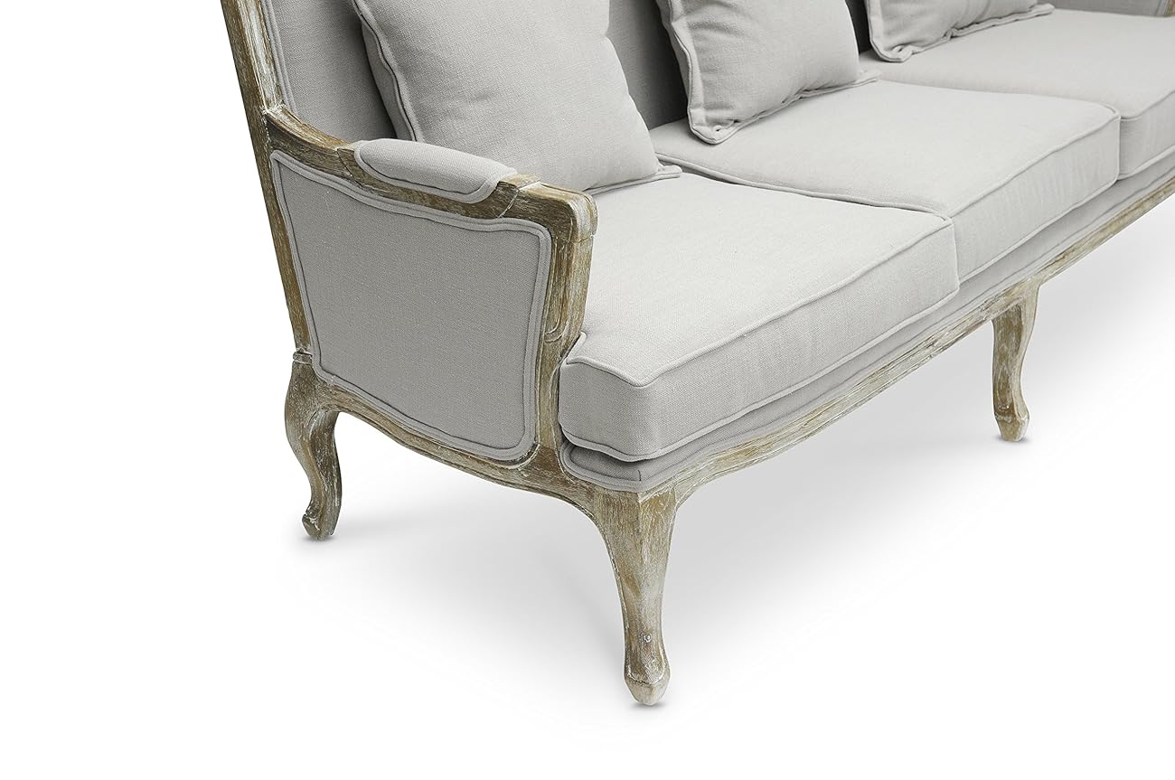 Baxton Studio Constanza Classic Antiqued French Loveseat