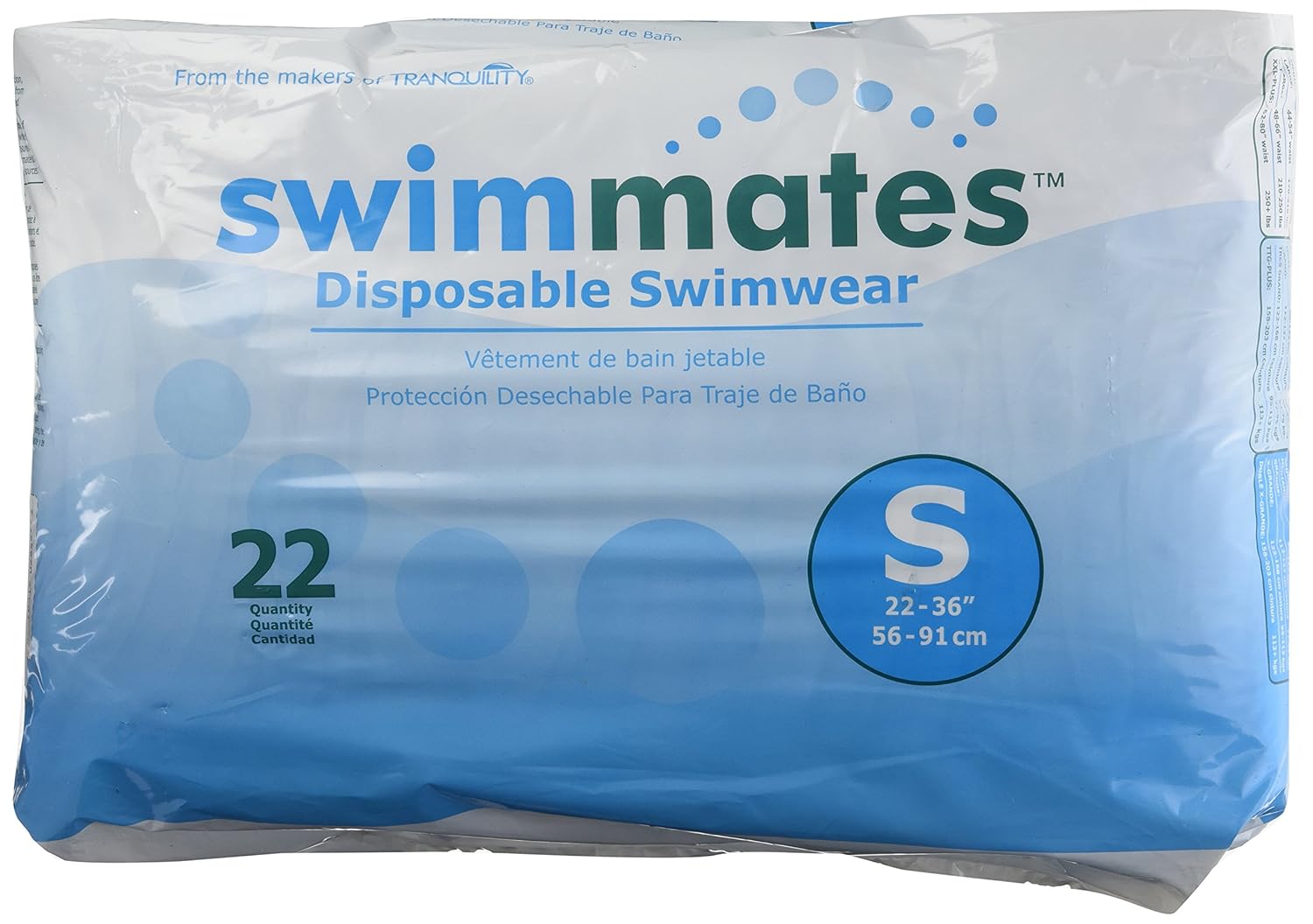 Swimmates Disposable Adult Swim Diapers, Small, 22 eBay