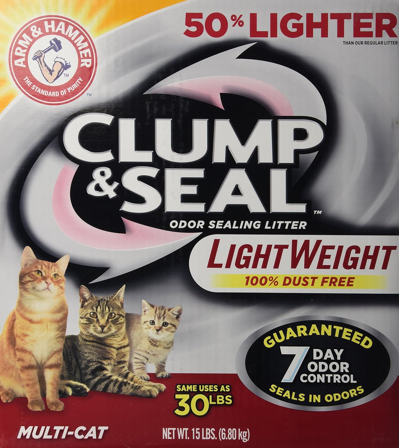 Arm & Hammer Clump and Seal Lightweight MultiCat Litter eBay