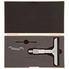 Mitutoyo Vernier Depth Gauge, Micrometer Type, Metric