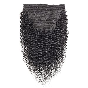 Apeasex Kinky Curly Clip Ins 3c 4a Kinkys Coily Clip In Virgin 8a