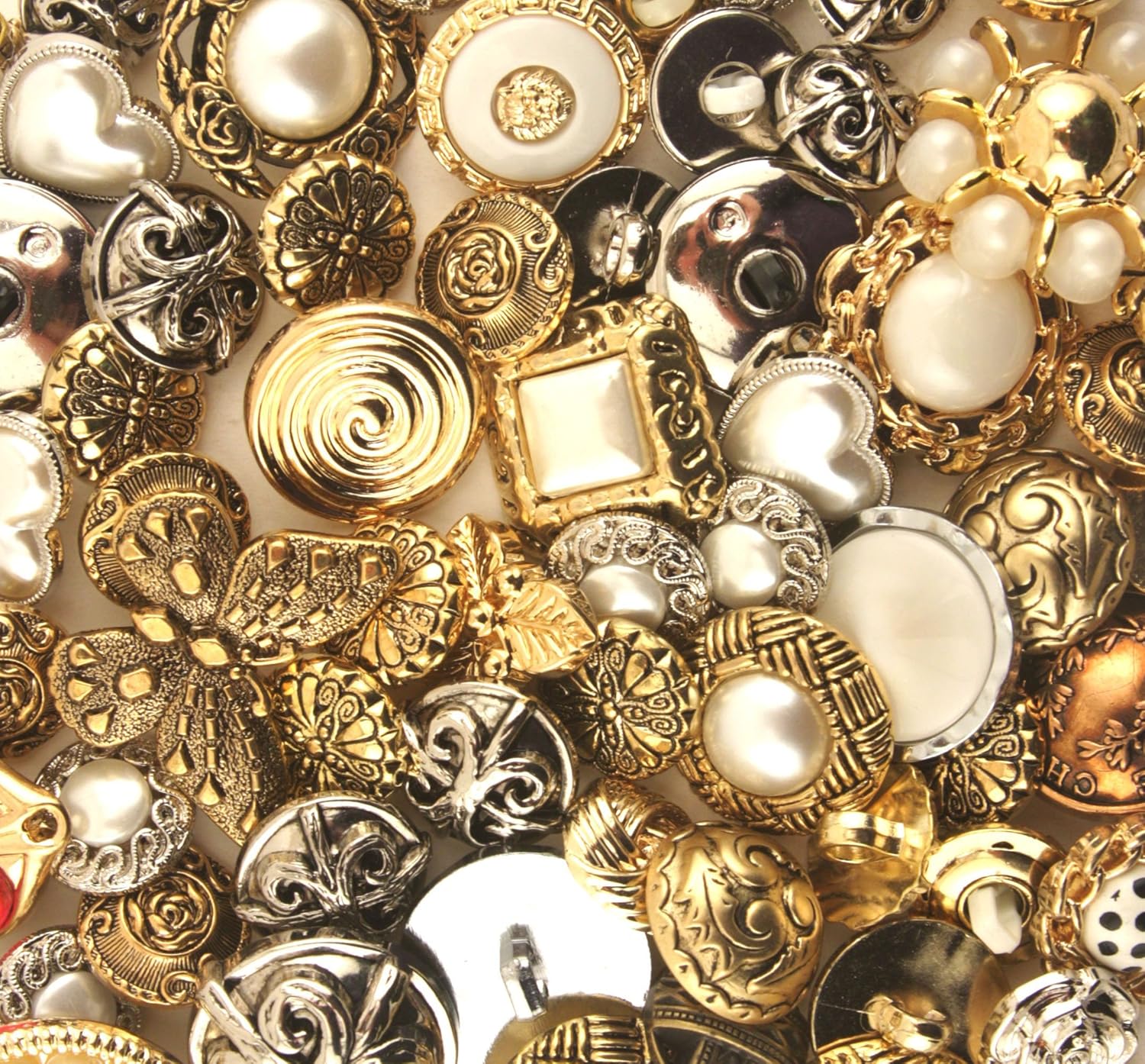  Buttons Galore Haberdashery Classic Gold/Silver