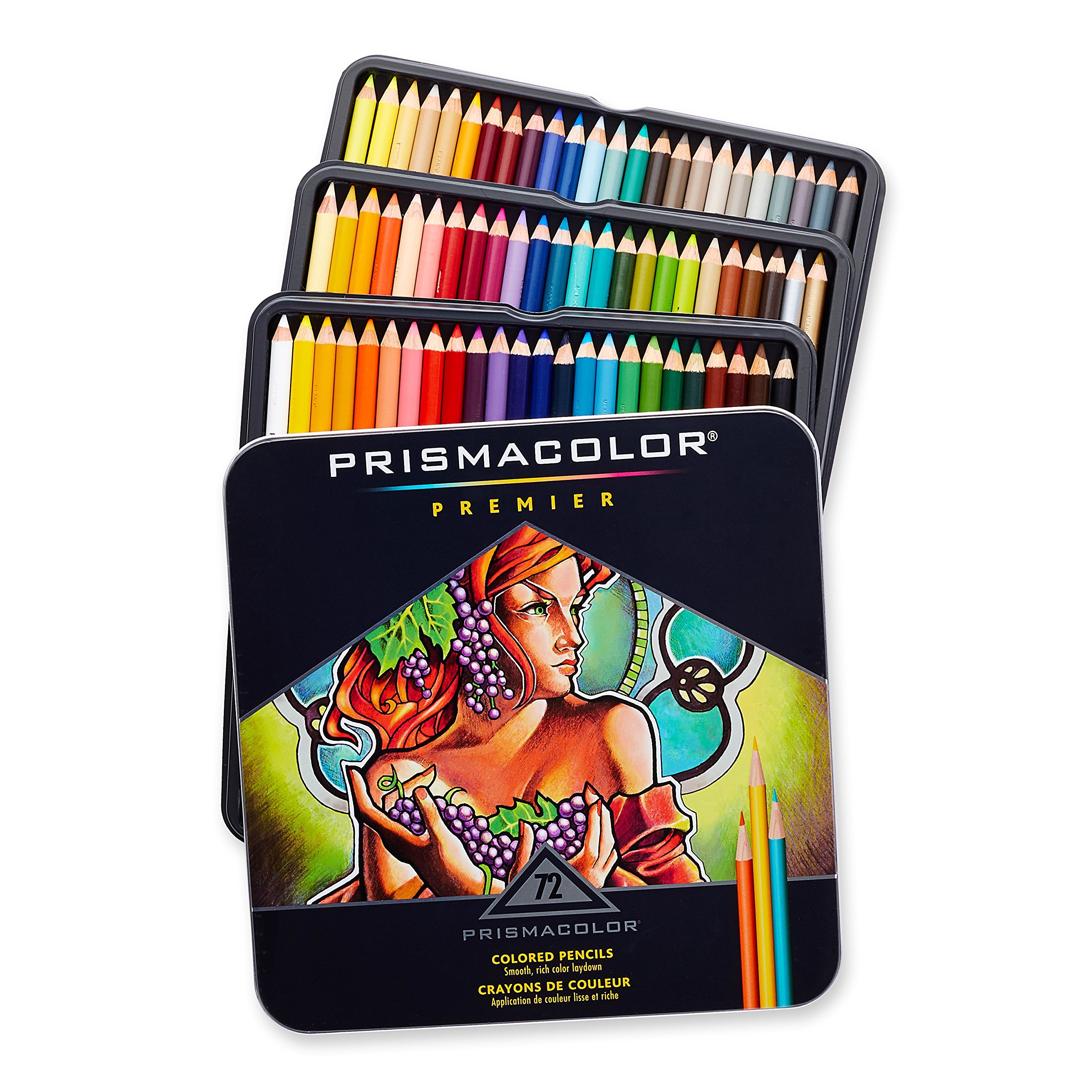Prismacolor Premier Soft Core Colored Pencil Set of 72 Assorted Colors