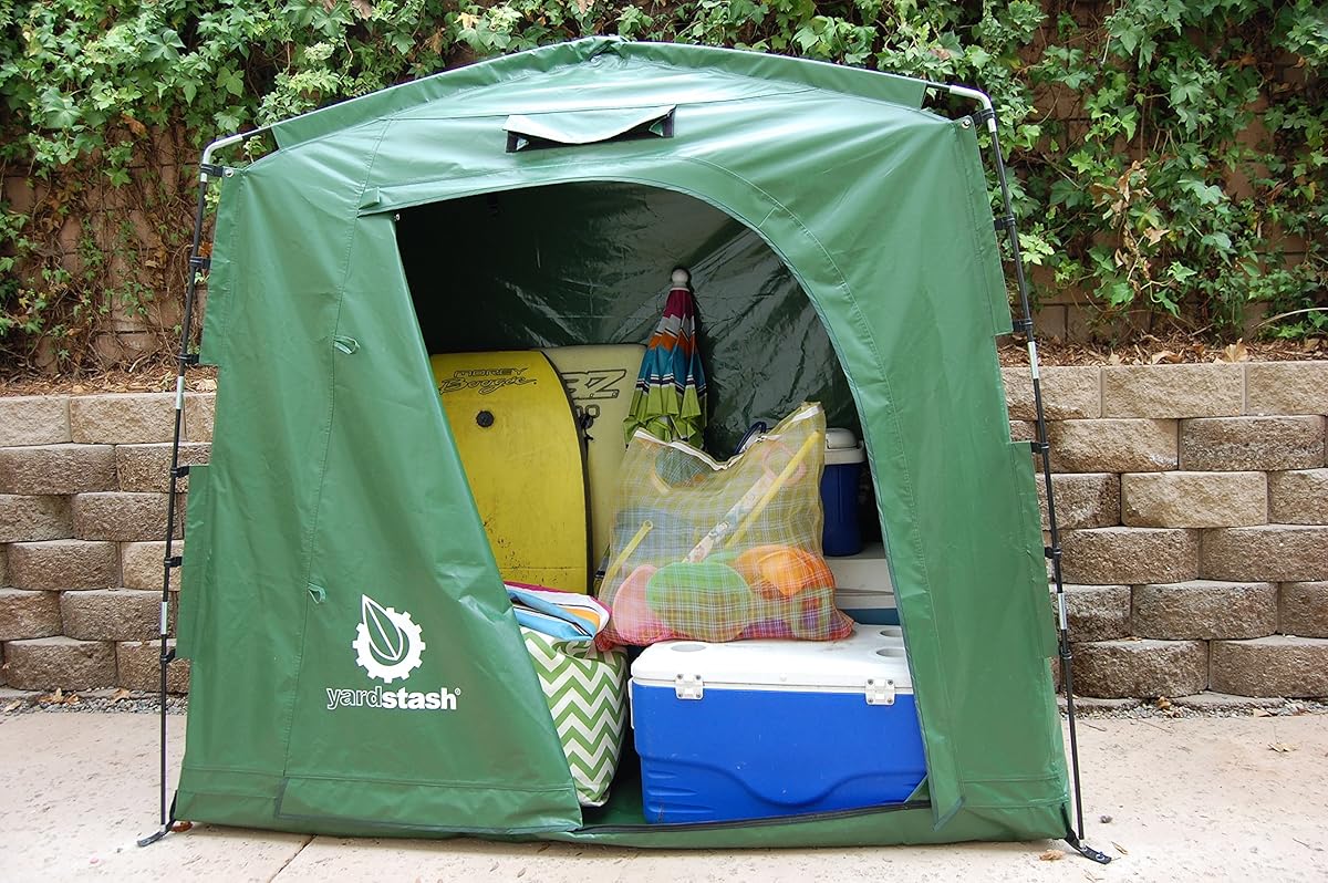 The YardStash IV Heavy Duty, Space Saving Outdoor Storage Shed Tent