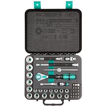 Wera 8100 SB 2 Zyklop 3/8" Metric Ratchet Set, 43-Pieces