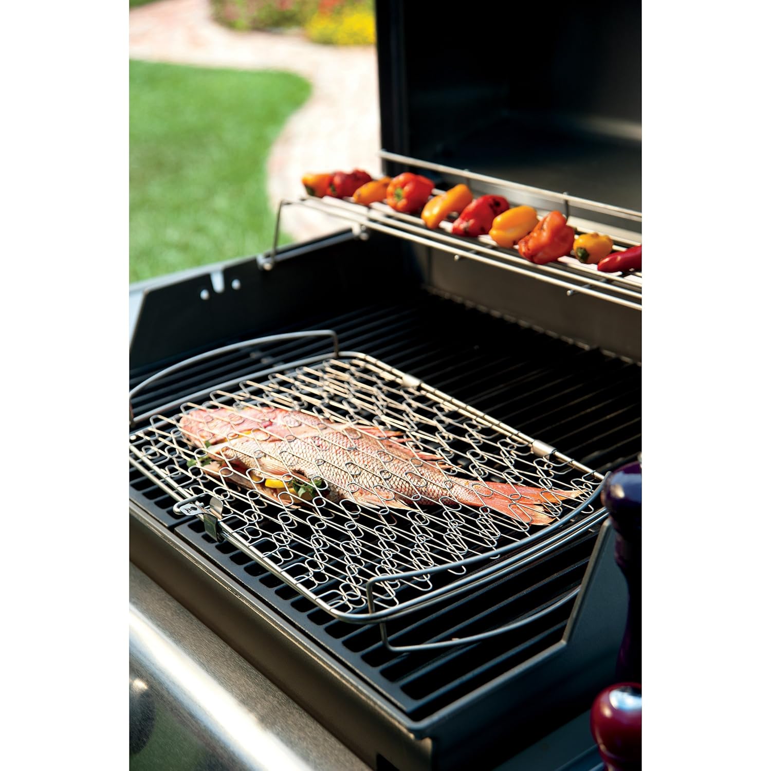 Weber 6471 Original Stainless Steel Fish Basket, Large , New, Free