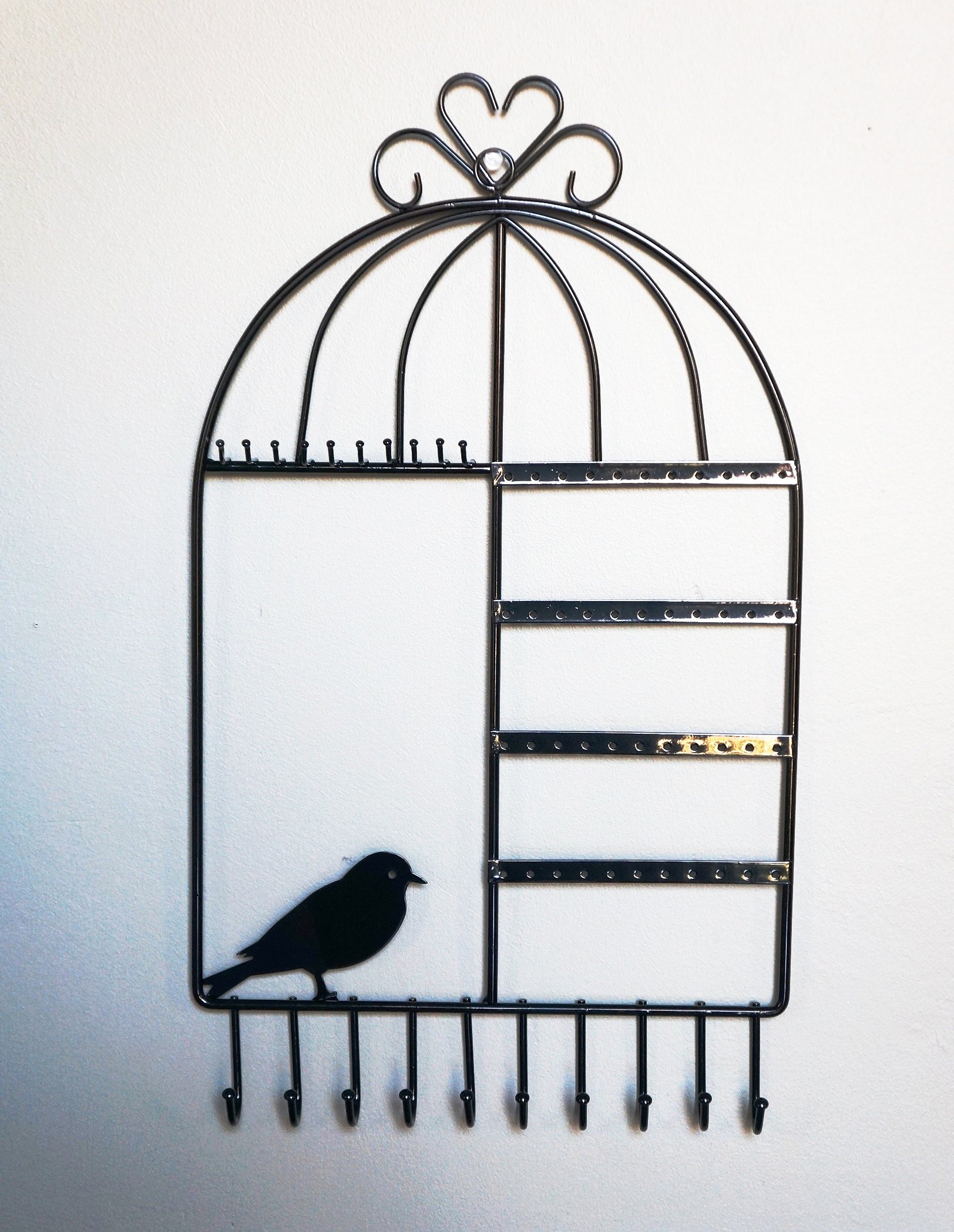 NEW Birdcage Style Jewelry Organizer Hanging Rack, Holder Display Stand