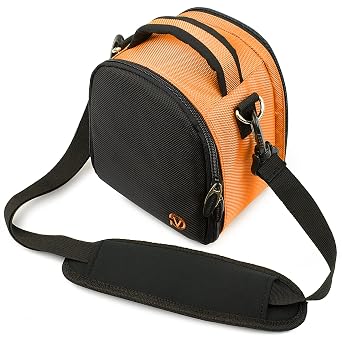 Elegant Laurel Handbag Camera Bag with Rear Accessory Pocket and Shoulder Strap for Nikon Coolpix Digital Camera L120 S3100 S4100 S6100 S9100 L24