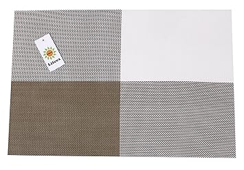 【クリックで詳細表示】(ライフィーズ) Lifees 4枚 セット ペア ランチョンマット (ゴールド 4枚)： ホーム＆キッチン