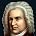 Johann Sebastian Bach - Colour illustration. Composers. Johann Sebastian Bach,(1685-1750). German composer.