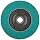 3M Flap Disc 577F, T29, Alumina Zirconia, Dry/Wet, 7" Diameter, 80 Grit, 111/128" Center Hole Diameter (Pack of 1)