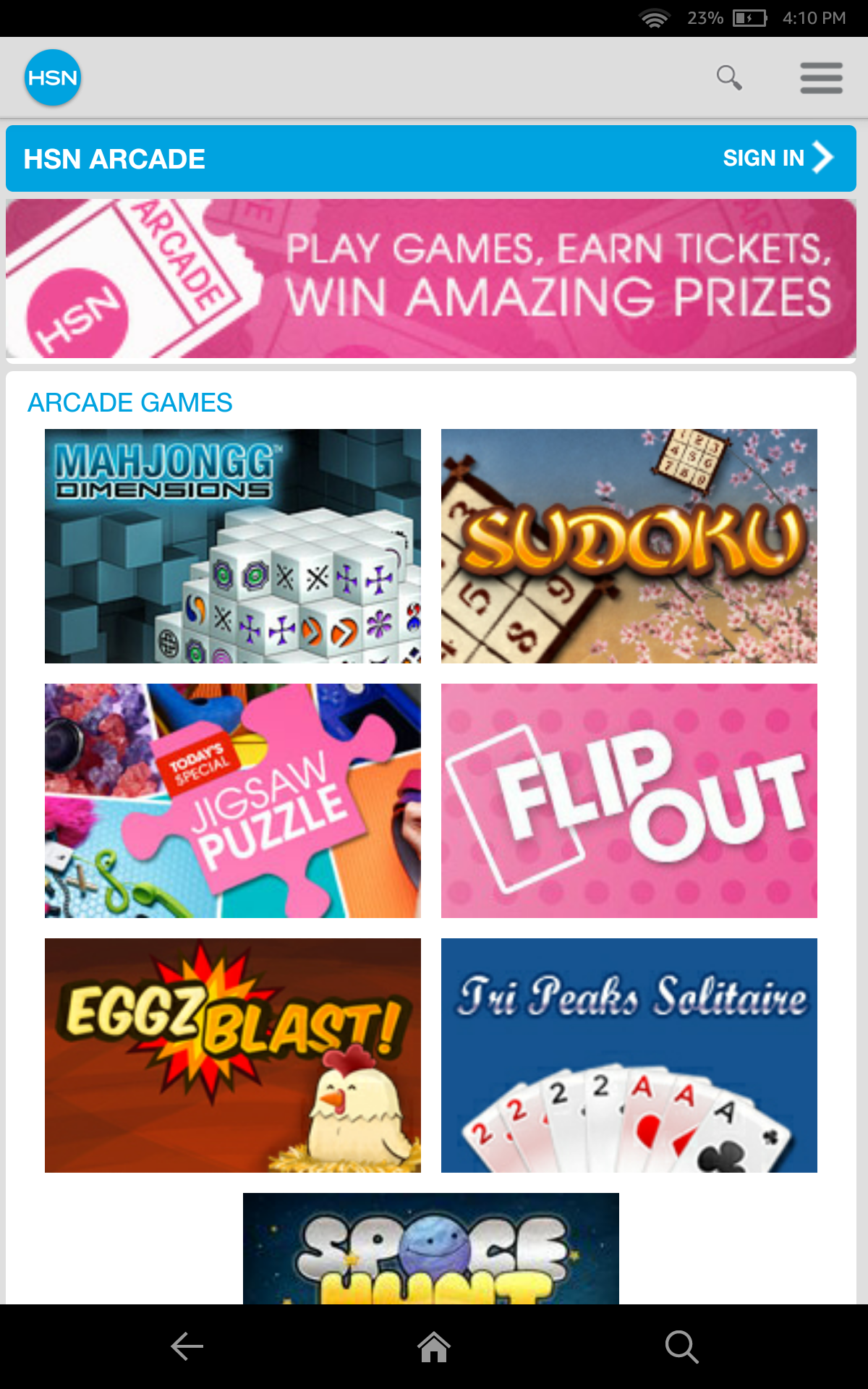 HSN Tablet Shop App Appstore for Android