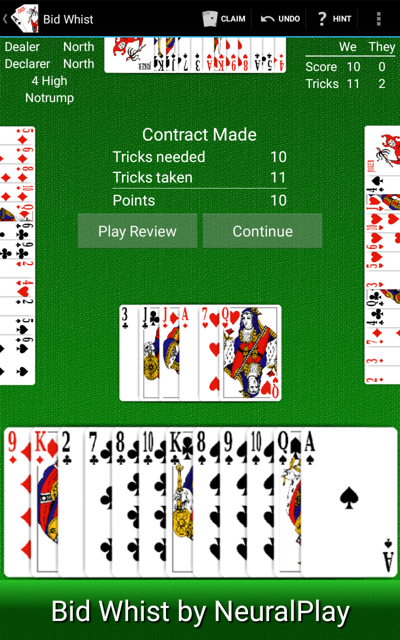 Bid Whist by NeuralPlay Appstore for Android