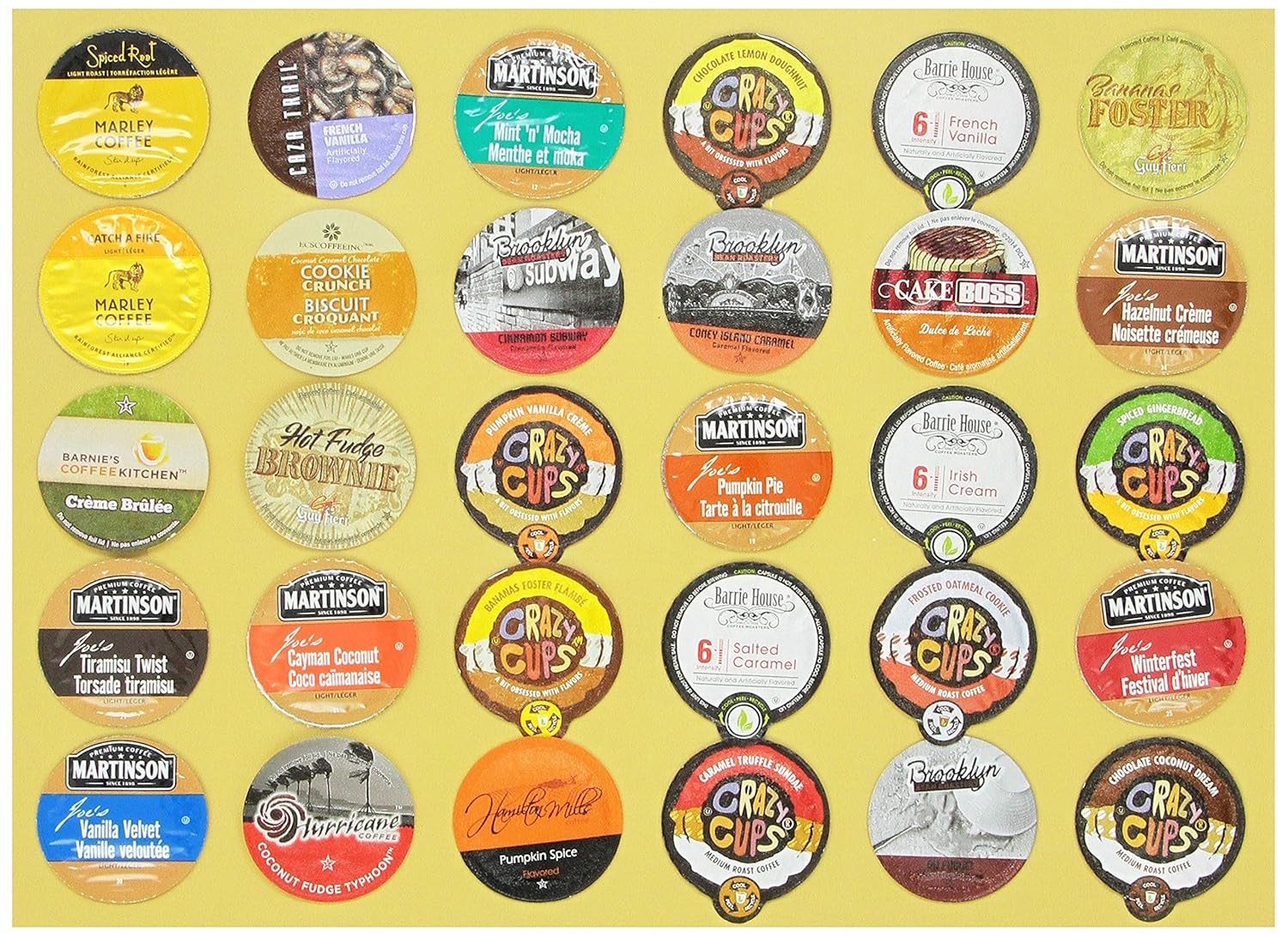 Flavored Coffee Deluxe Variety Pack for Keurig KCup Brewers, 30 Count