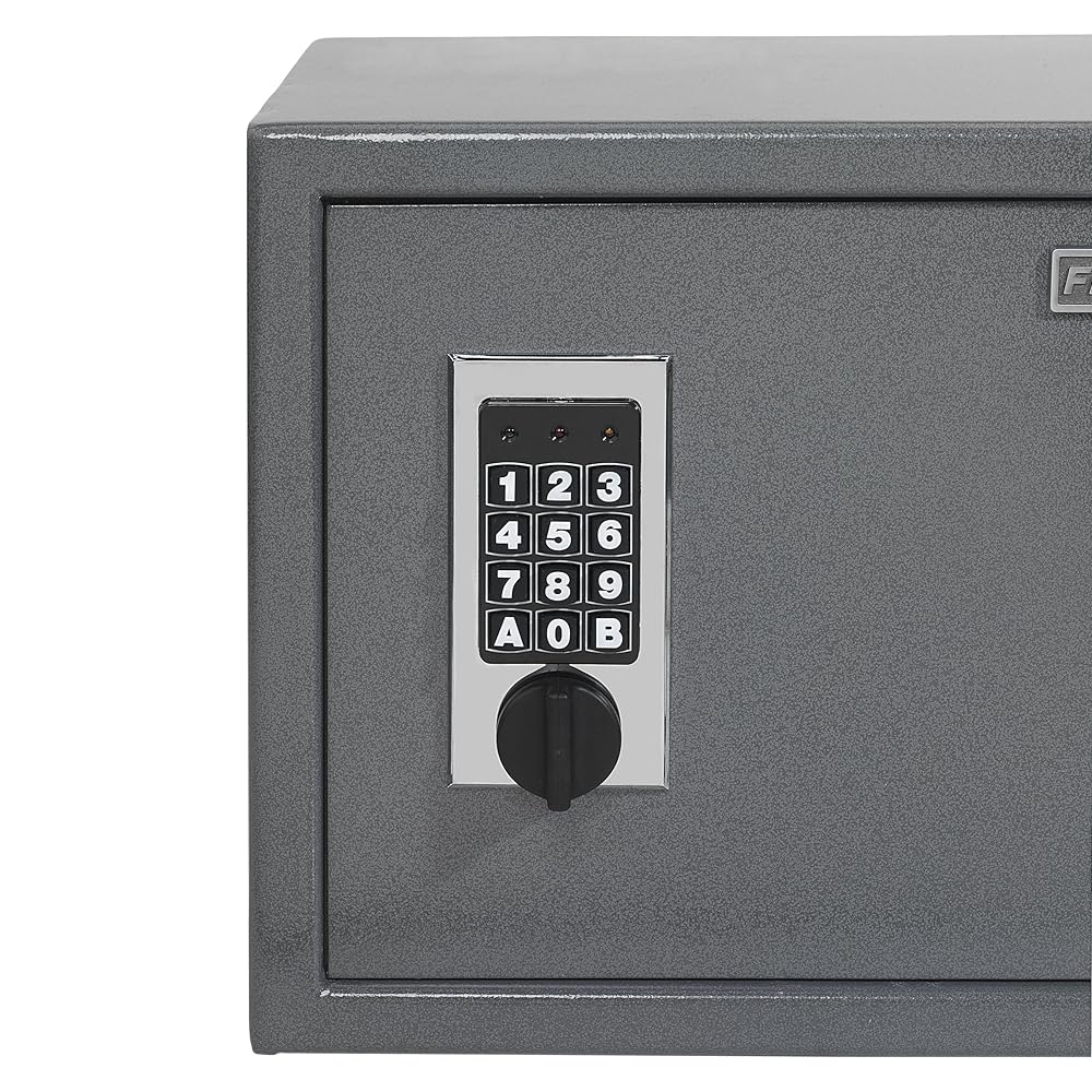 First Alert 2072F AntiTheft Safe with Digital Lock, 1.00 Cubic Foot, Gray Wall Safes